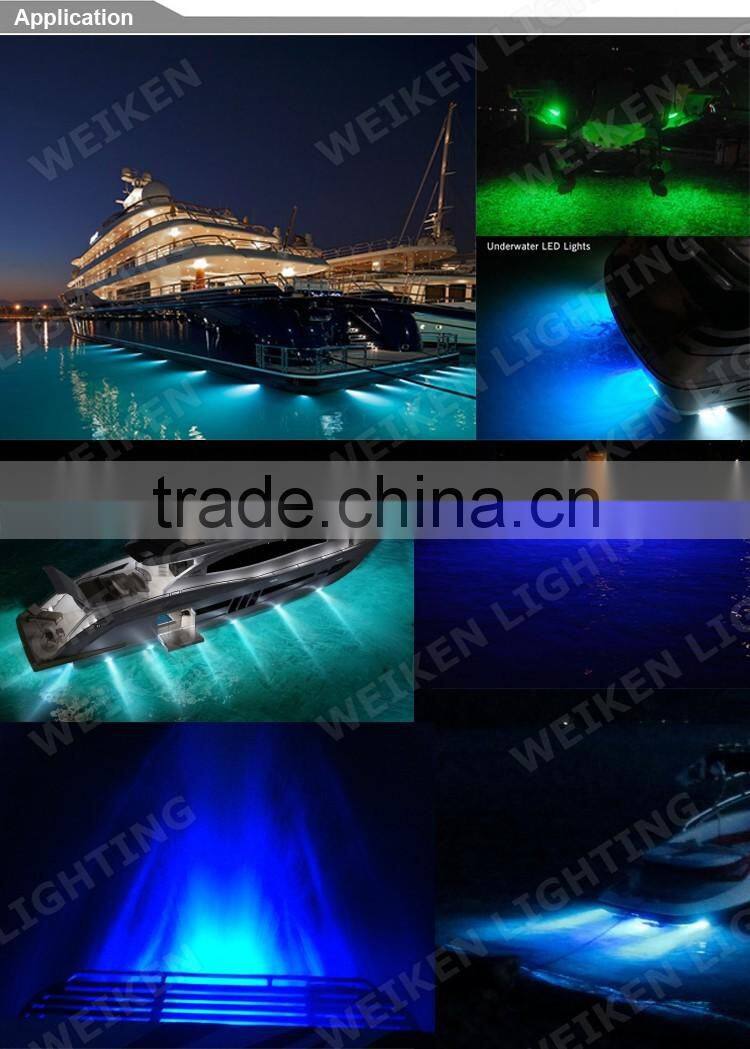 Wholesale China Supplier 316L Stainless Steel 12v 60w marine Led Underwater Lights for ship Yacht