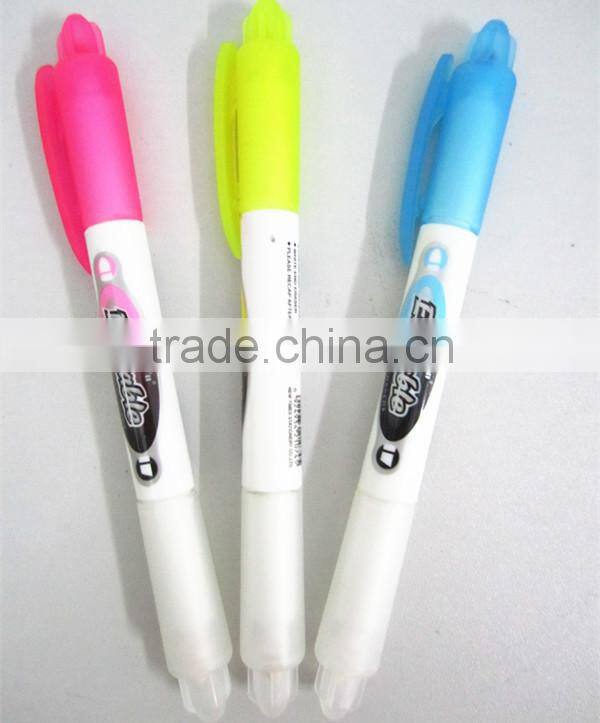 double head highlighter ,promotion highlighter pen