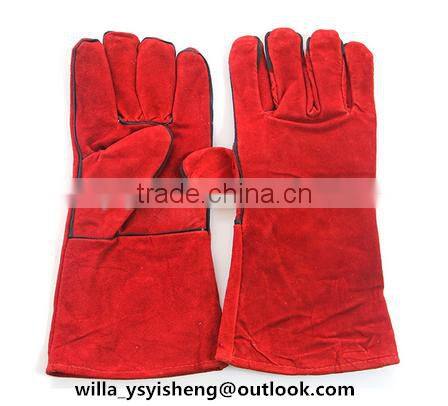 Wholesale welding safety work glove from Shandong factory