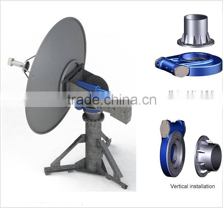 elevation install slew drive with flange and encoder for solar tracker