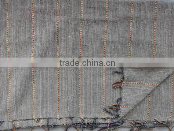 HHandloomed Bohemian Cotton Bedspread, handmade By Artisans Of India,Decorative Table Cover, Sofa Cover, Room Decor,