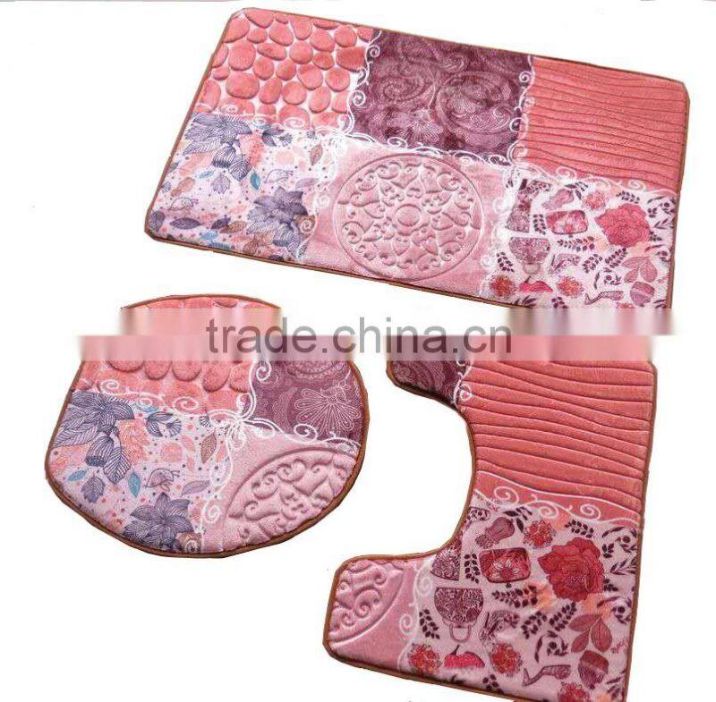water absorb 3D Memory foam Floor Bath mat