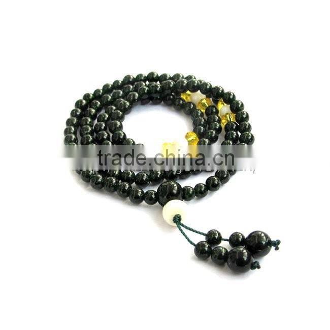 Mens beaded necklaces nature rosary yoga necklace