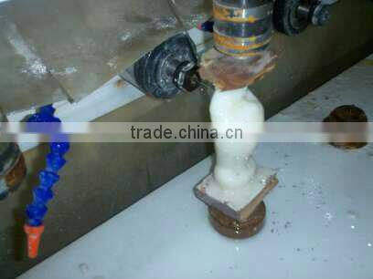 Multi-heads stone columns engraving machine /four-axis linkage/8 spindles/AC servo/4th control system