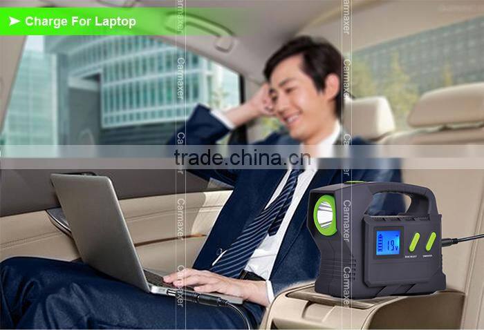 12v / 24v bus and truck multi-function portable jump starter power station with big capacity 23,100 mAh