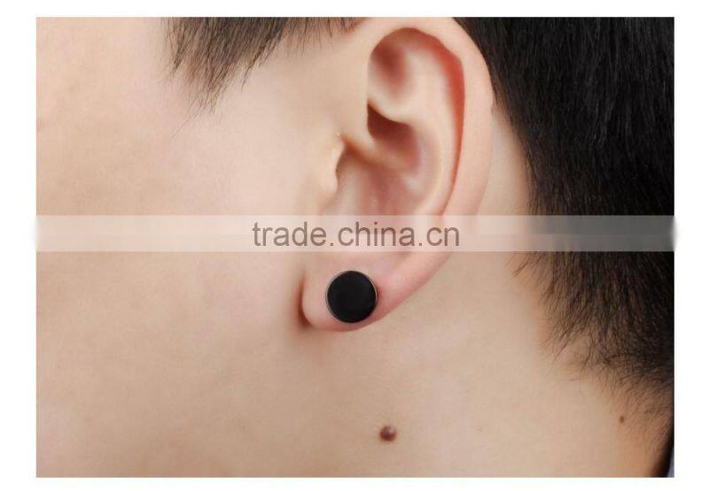 2016 men wedding suits pictures 316L stainless steel round new design earring for men