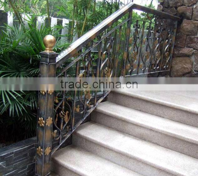 Top-selling modern hand forged outdoor handrail