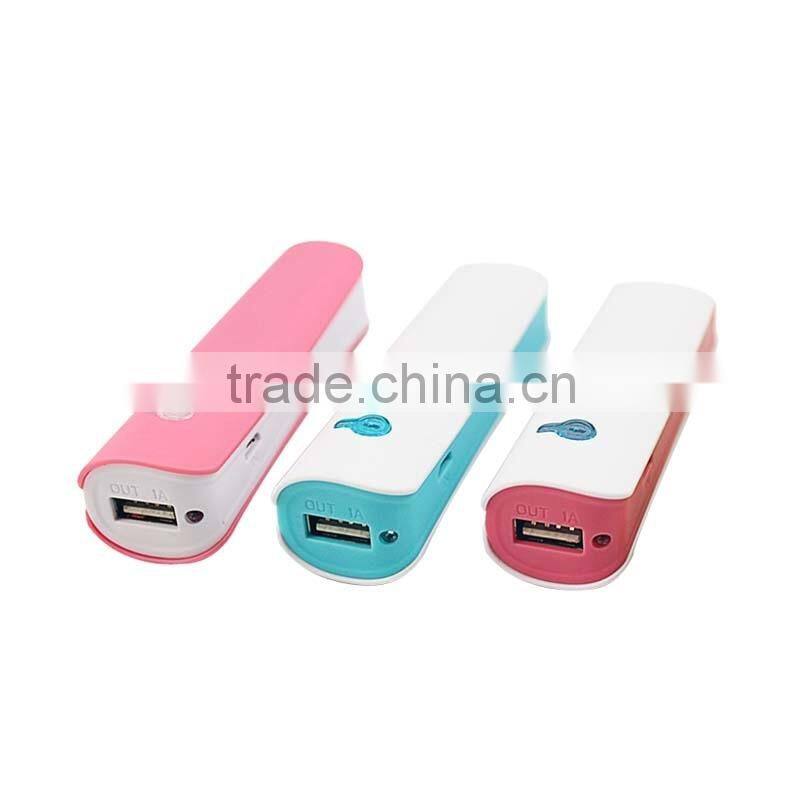 Promotion custom logo torch power bank 1200-2600mah