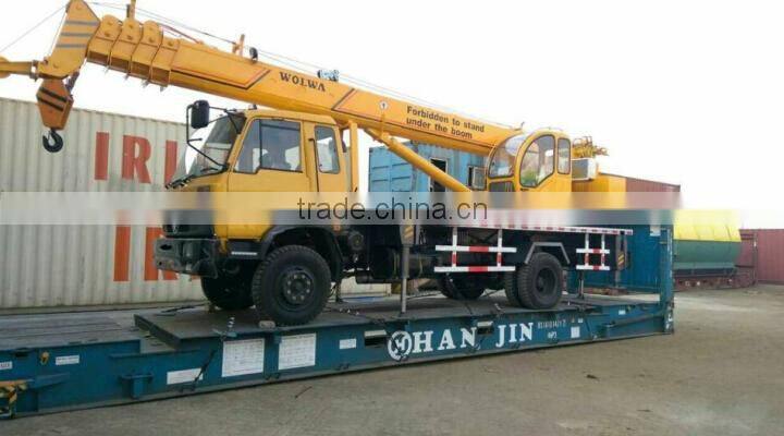 Wolwa 12ton auger truck crane for Russia & Middle Asia market