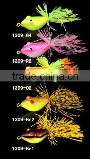 7.4g/40 mm 5colors,fishing frog bait ,stainless steel hook