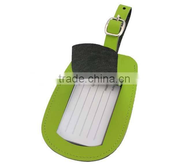 Custom Shape Leather Name Tag For Bags Luggage