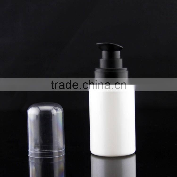 2016 NEW DESIGN mini white glass bottle with pump