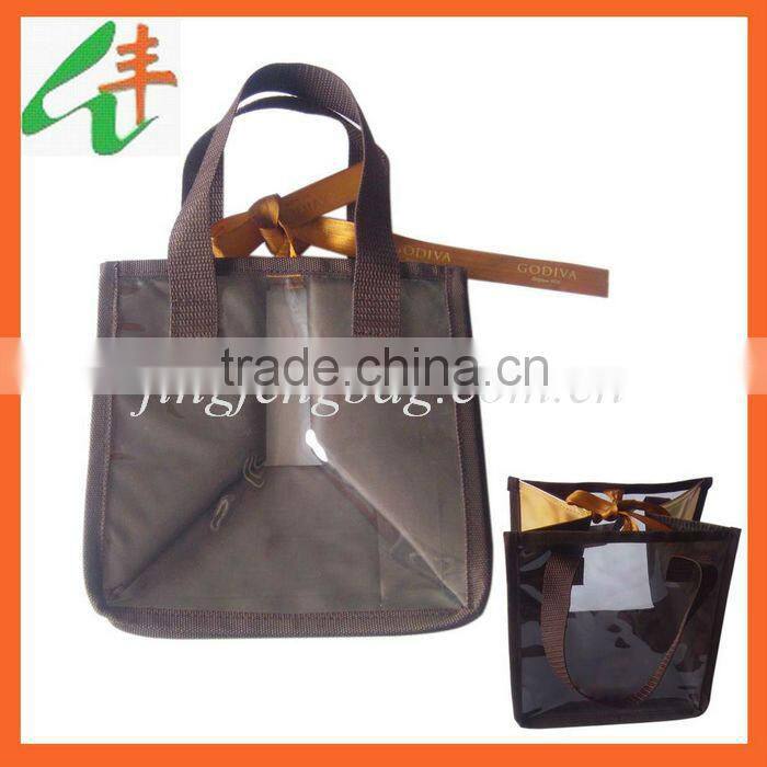 2014 promotional clear pvc handbag for shopping