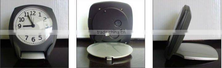 Slim Travel alarm clock , desk clock, plastic mclock