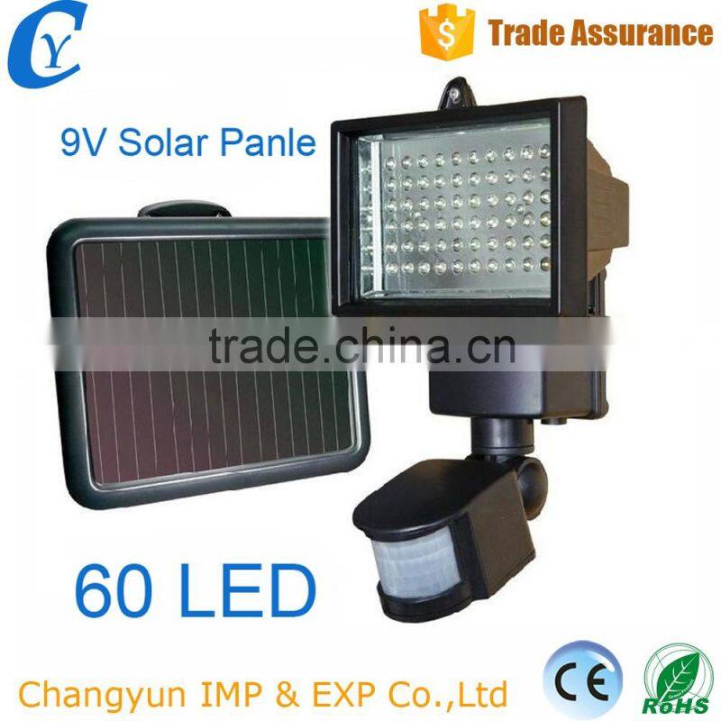 Garden Spotlights Light solar motion sensor security light 30W 60LED Solar led Flood Lighting