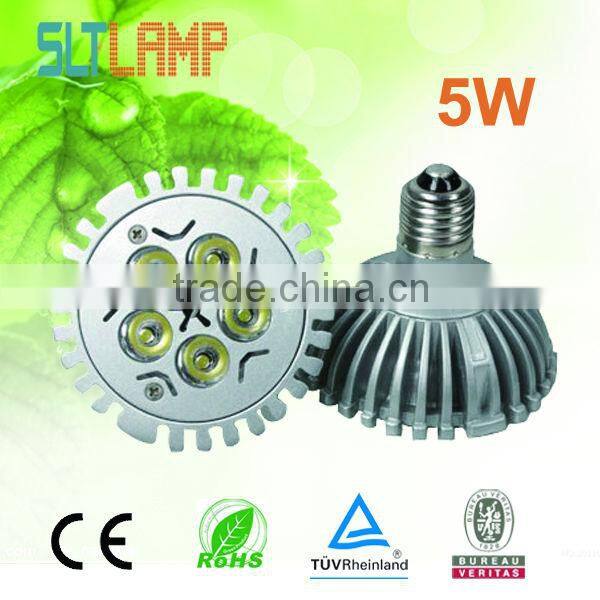 2013 hot-sale par30 90-264V/AC led spotlight lighting 5W 7w