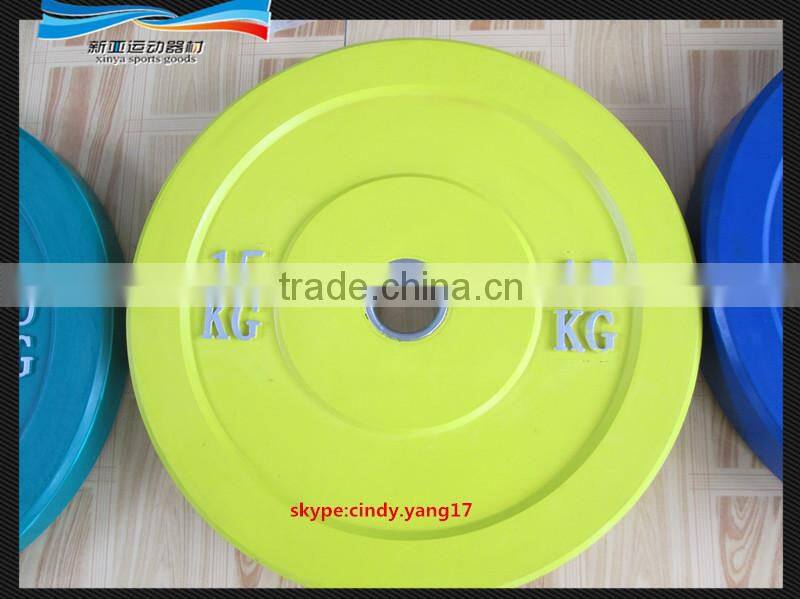 2015 NEW High Quality Colored Olympic Bumper Plates Crossfit Olympic Weight Plate s Bumper Plates Solid Bumper Plates ,Odorless