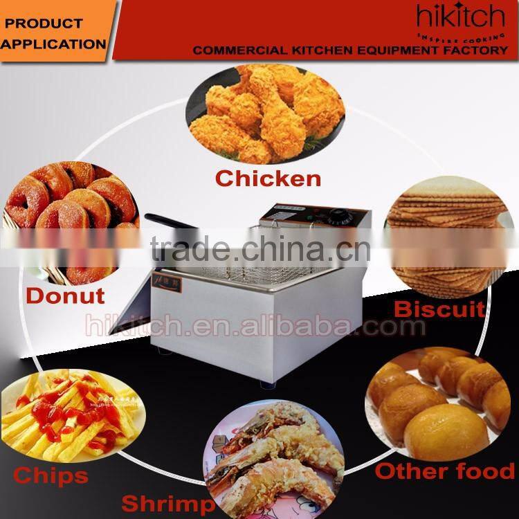 Cooking equipment for home and commercial stainless steel electric fryer