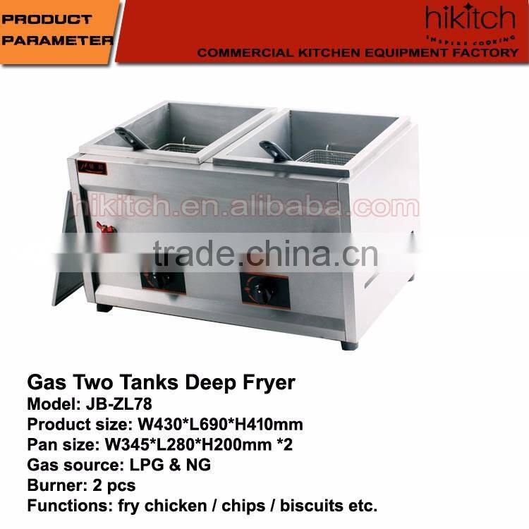 lpg tornado potato deep fryer stainless steel gas chicken fryer for restaurant