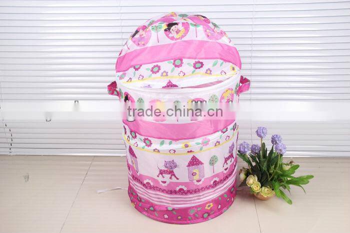 Pop up hamper or cotton pop up laundry hamper,collapsible pop up hamper