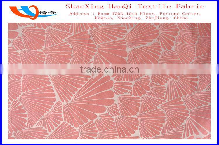China supplier polyester cotton jacquard fabric used clothing