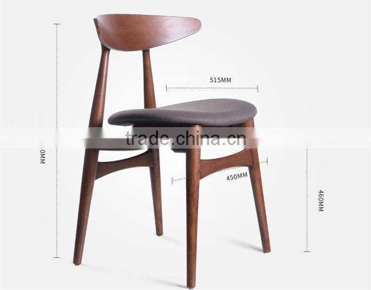 New design arrival solid wood Fabricc Hot sell fashionable dining chair No.Y358