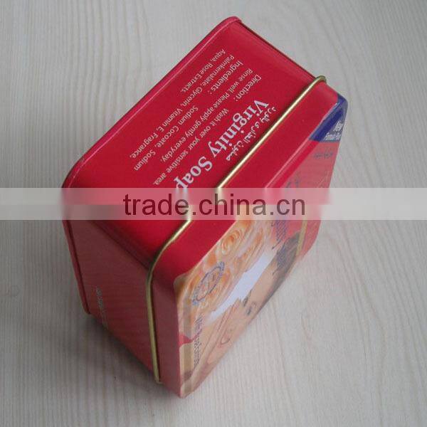 canned food bulgaria square tin cans candy,coffee,watch ,soap tin can