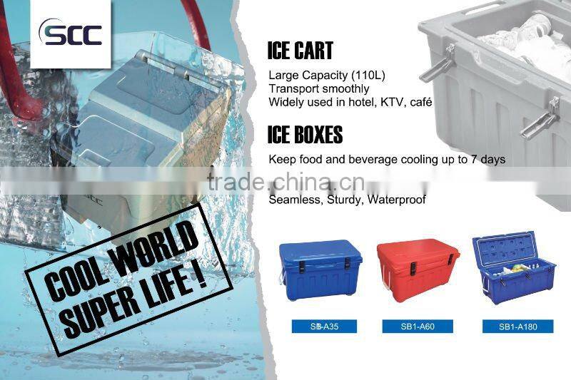Outdoor Sports Plastic Ice Box, Plastic Cooler Box, Plastic Ice Cooler