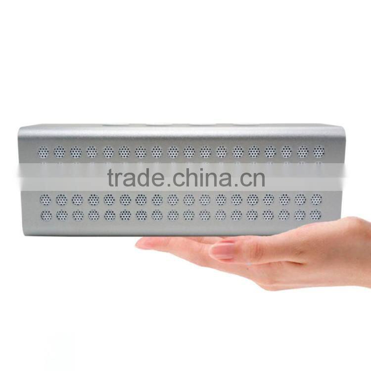Dual channel stereo aluminum bluetooth speaker support TF card