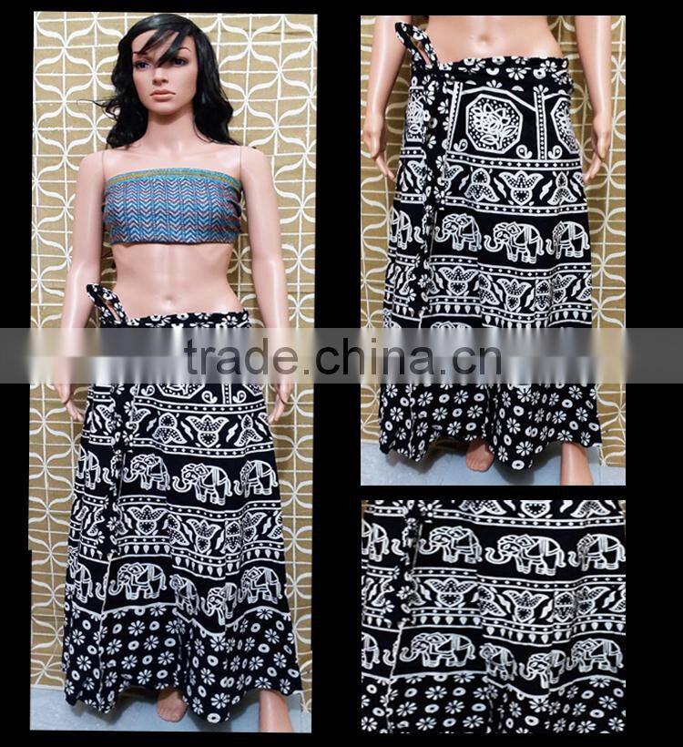 Designer Women Cotton Wraparound Skirts