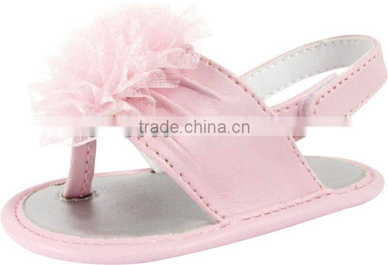 wholesale PU glitter solid color fancy health walking baby prewalker sandals from China