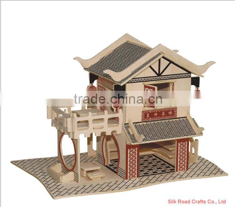 3d wooden puzzle three-dimensional