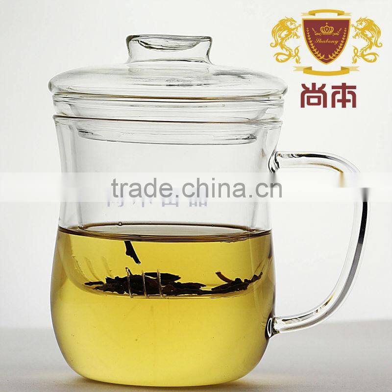 Factory direct wholesale glass tea cup mugs set