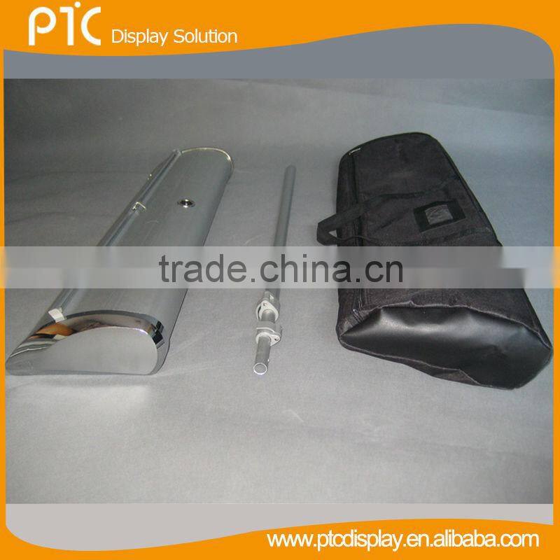 Teardrop protable display stand without foot