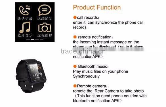 Bluetooth Smart Watch Fashion Casual Android Watch Digital Sport Wrist LED Watch Pair For iOS Android Phone U8 Smartwatch