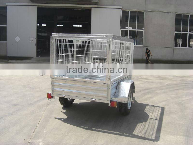 All galvanized chassis cargo trailer with galvanized sheet