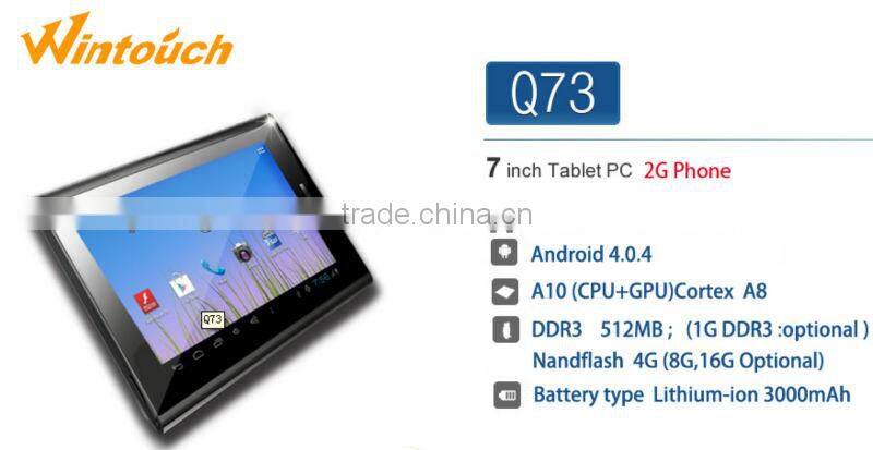 wintouch Q73 2g bluetooth call tablet 1024*600 resolution tablet