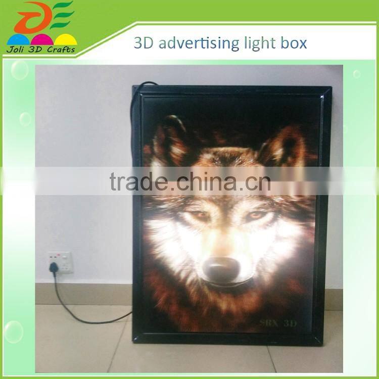 Dongguan supplier 3d stereoscopic effect poster outdoor light box