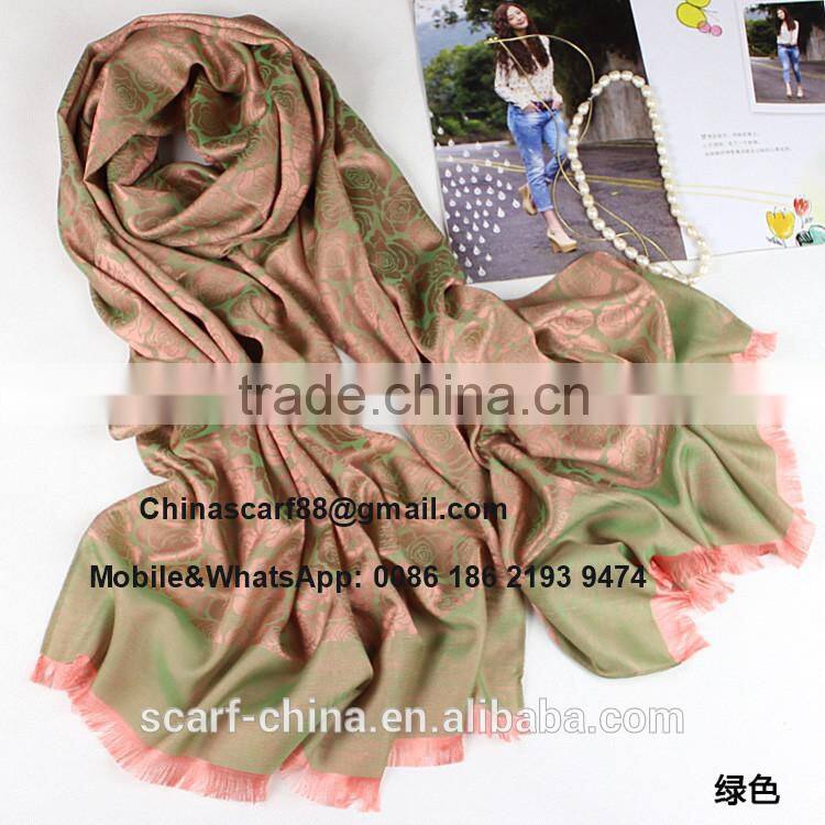 Women cashmere silk scarf