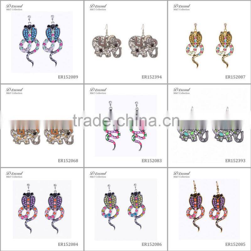 Hot sale fashion cat owl best quality custom jewelry woman earrings