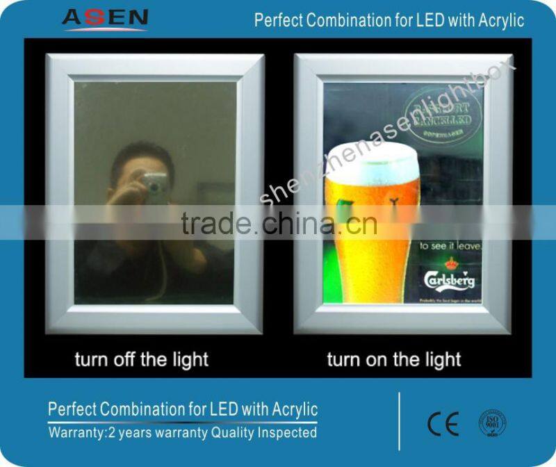 Washroom Advertising Magic Mirror Light Box
