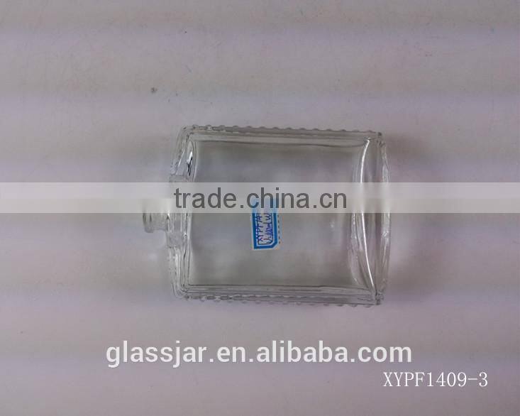 100ml flat glass perfume bottle