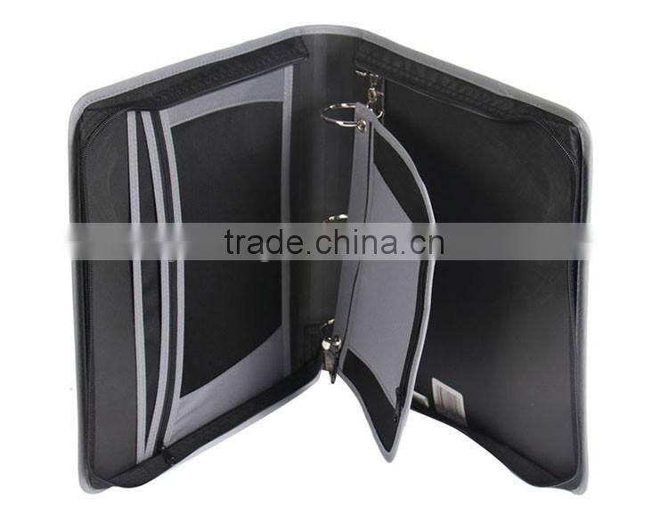 Hot Selling Custom 3 Ring Zipper Binder ,A5 3 Ring Binder