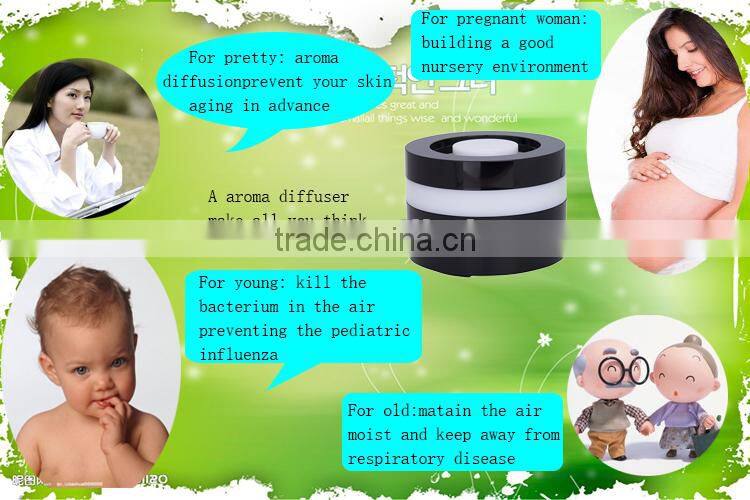 color changing lamp mini ultrasonic air humidifier purifier aroma diffuser for aromatherapy