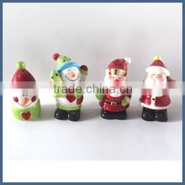 Christmas gift custom ceramic santa claus figurines