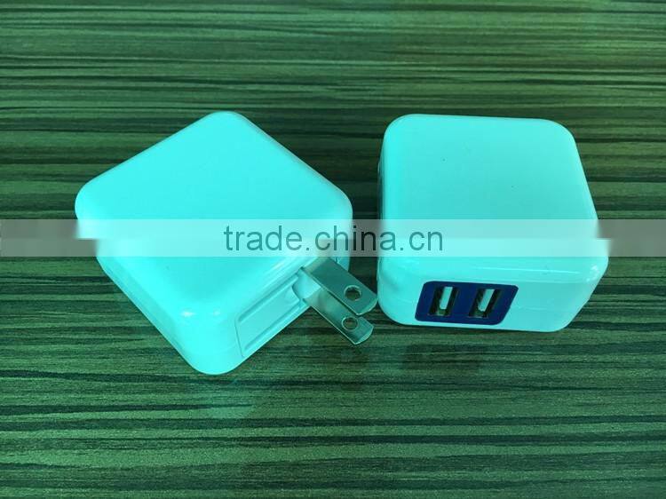 UL LISTED Dual USB Foldable Quick Charge 2.0 Wall Charger