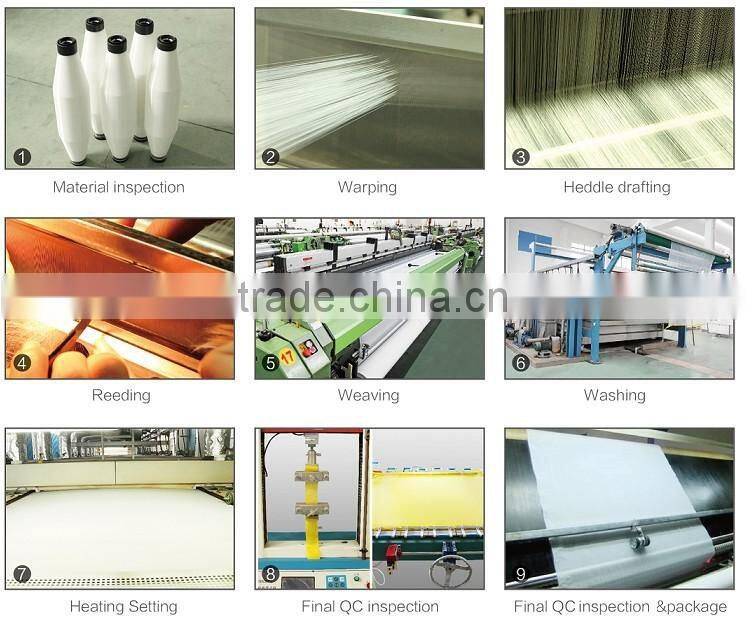 With good cohesion with sensitive emulsion 460mesh polyester acoustic mesh fabric