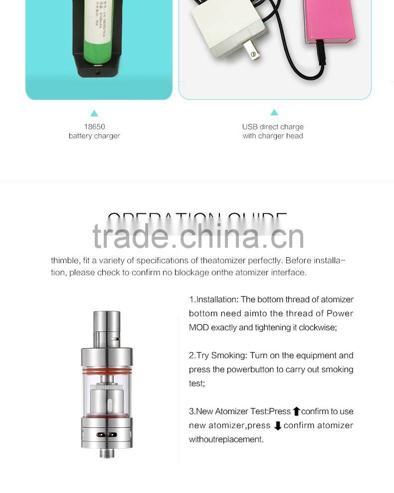 newest temperature control e cig 80W box mod kit beautiful e cig 80W Kit vape 80W kit