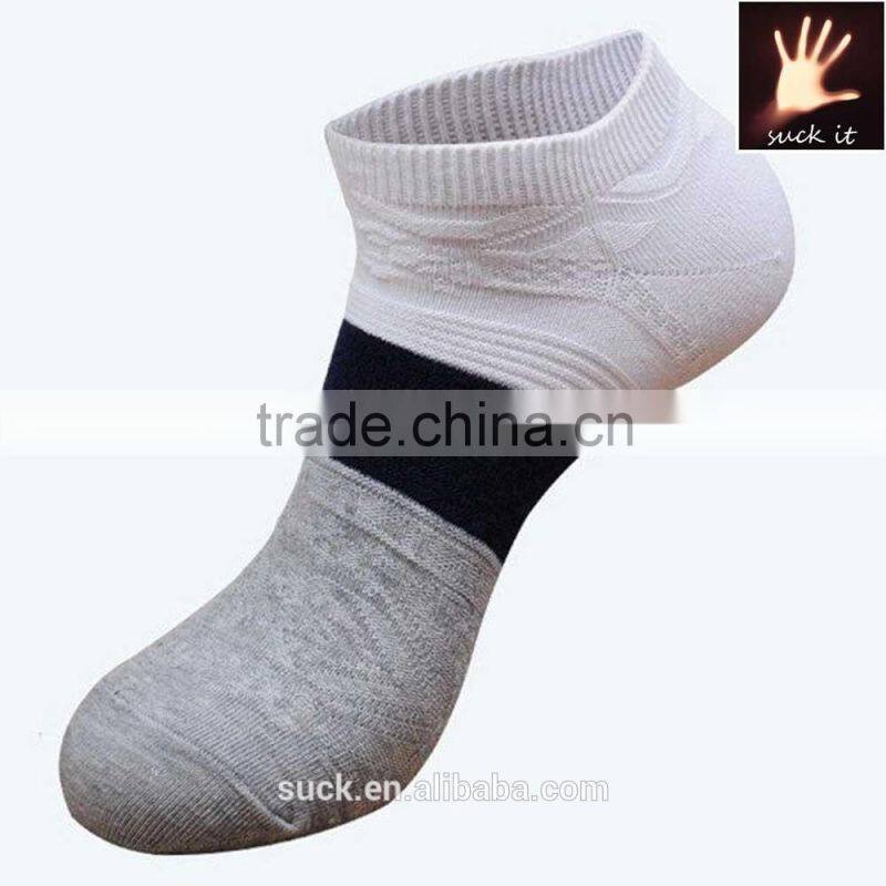 men's cotton socks knitted breathable ankle socks row boat socks
