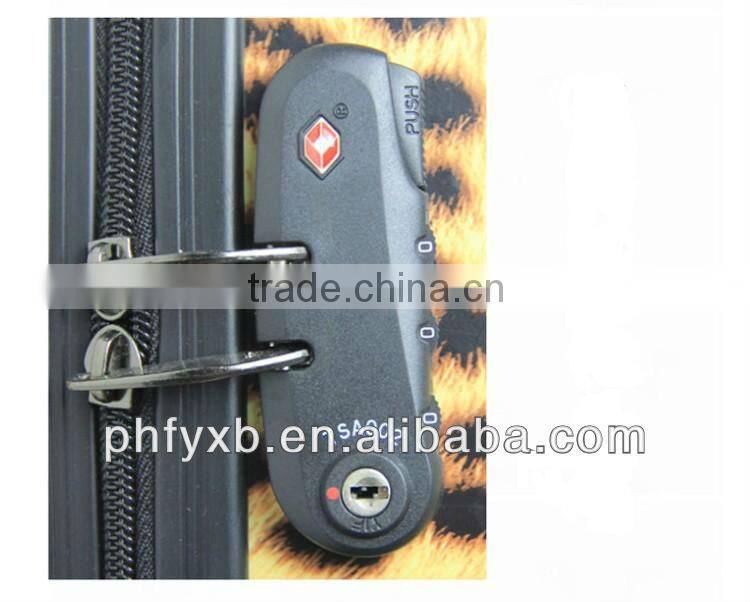2015 chin factory trolley case 20",24" PC trolley luggage bags with TSA lock and whisper wheels suitcase